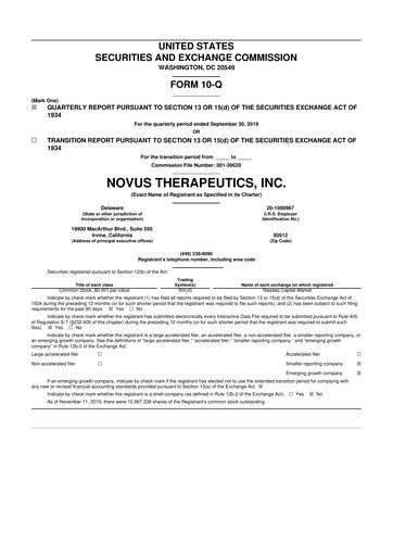 Thumbnail Eledon Pharmaceuticals 10-Q Quarterly Report FY 