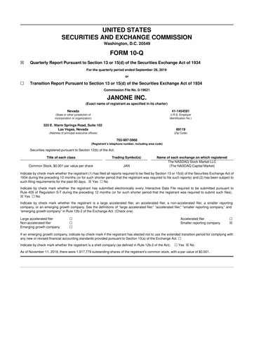 Thumbnail ALT5 Sigma 10-Q Quarterly Report FY2019 