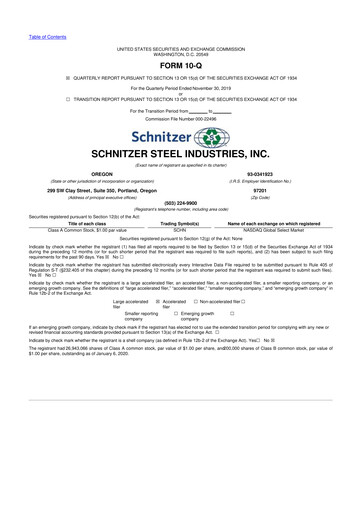 Thumbnail Radius Recycling 10-Q Quarterly Report FY2020 