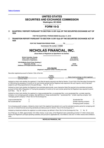 Thumbnail Old Market Capital Corporation 10-Q Quarterly Report FY2020 