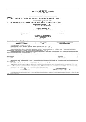 Thumbnail Medpace 10-K Annual Report 2019
