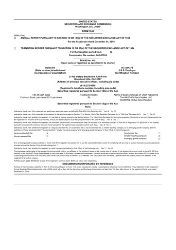 Thumbnail BlackLine 10-K Annual Report 2019