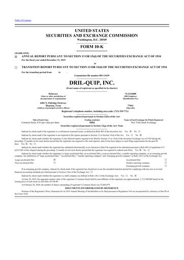 Thumbnail Innovex International 10-K Annual Report 2019