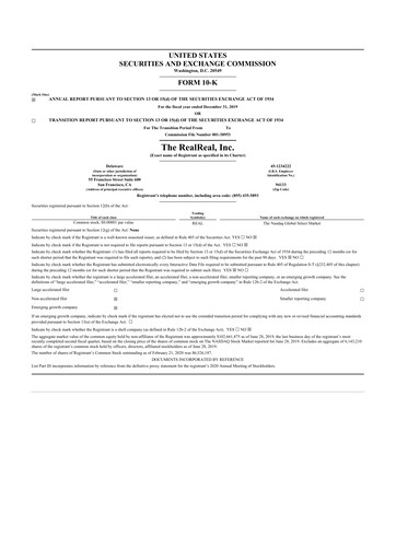 Thumbnail The RealReal
 10-K Annual Report 2019