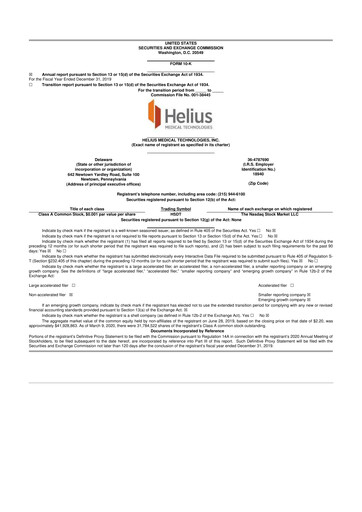 Vorschaubild Solana Company 10-K Jahresbericht 2019