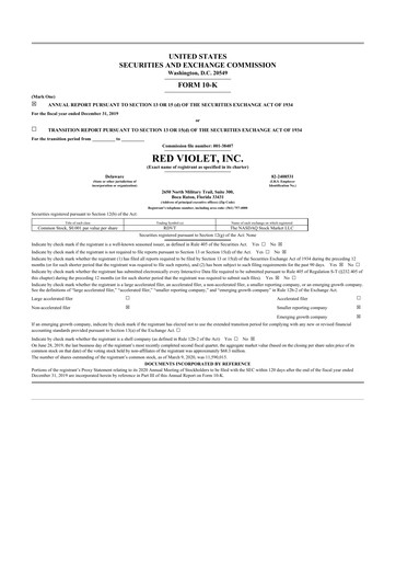 Thumbnail Red Violet 10-K Annual Report 2019