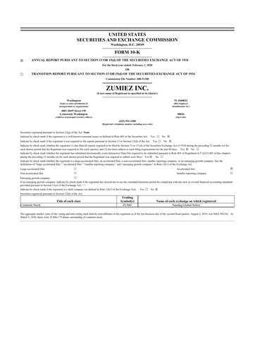 Thumbnail Zumiez 10-K Annual Report 2019