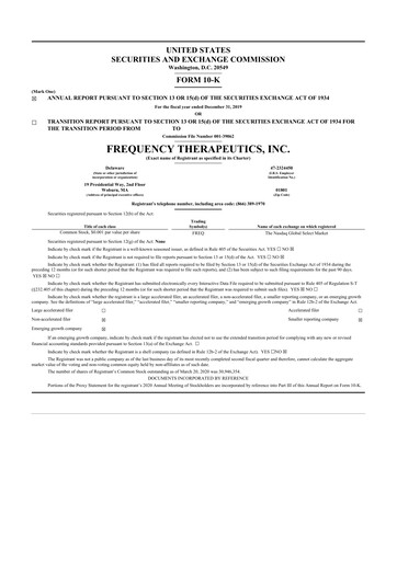 Vorschaubild Korro Bio 10-K Jahresbericht 2019