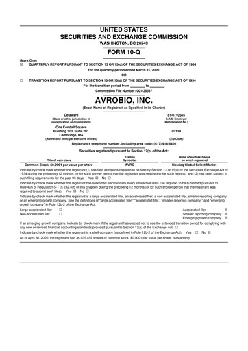 Thumbnail Tectonic Therapeutic 10-Q Quarterly Report FY 