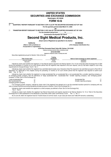 Thumbnail Vivani Medical 10-Q Quarterly Report FY2020 