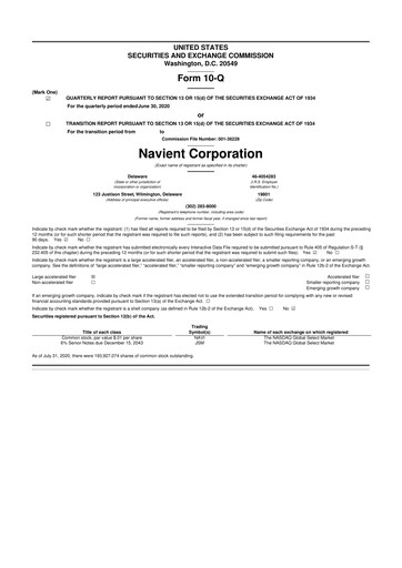 Thumbnail Navient 10-Q Quarterly Report FY2020 