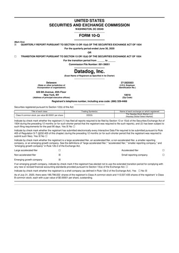 Thumbnail Datadog 10-Q Quarterly Report FY2020 