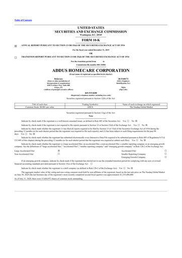 Thumbnail 
Addus HomeCare 10-K Annual Report 