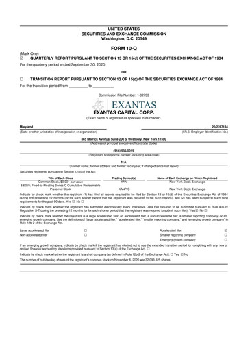 Vorschaubild ACRES Commercial Realty 10-Q Quartalsbericht 2020 