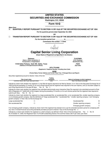 Thumbnail Sonida Senior Living 10-Q Quarterly Report FY2020 