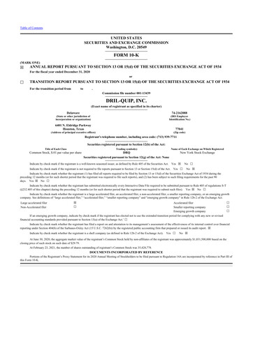 Thumbnail Innovex International 10-K Annual Report 2020