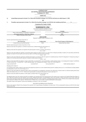 Thumbnail Exponent
 10-K Annual Report 2020