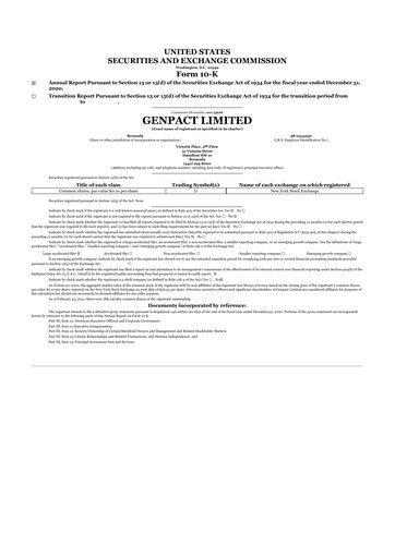 Thumbnail Genpact 10-K Annual Report 2020