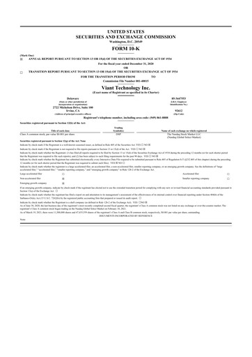 Thumbnail Viant Technology 10-K Annual Report 