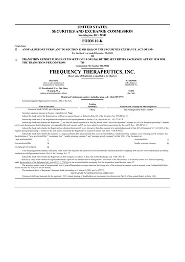Vorschaubild Korro Bio 10-K Jahresbericht 2020
