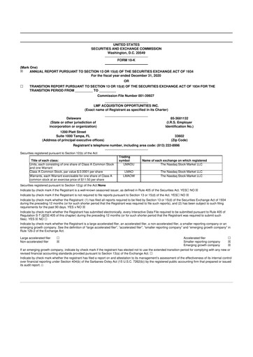 Vorschaubild SeaStar Medical  10-K Jahresbericht 