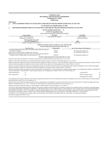 Vorschaubild ESS Tech 10-K Jahresbericht 2020