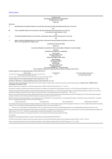 Thumbnail Genfit 20-F Annual Report 2020