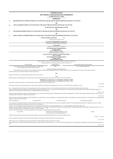 Thumbnail GreenTree Hospitality Group 20-F Annual Report 2020
