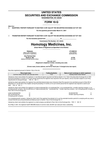 Vorschaubild Q32 Bio 10-Q Quartalsbericht 2021 