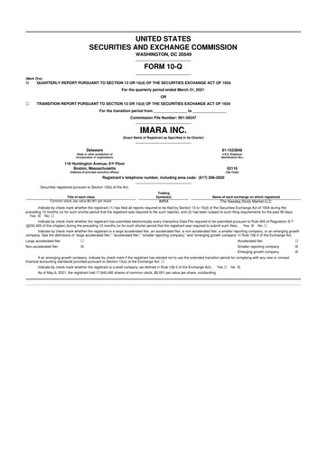 Miniature Enliven Therapeutics 10-Q Rapport trimestriel 2021 