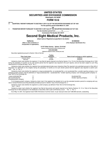 Thumbnail Vivani Medical 10-Q Quarterly Report FY2021 