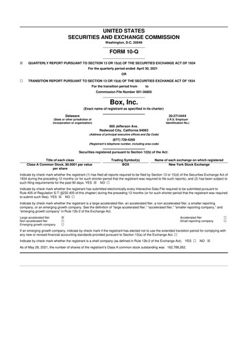 Thumbnail Box, Inc. 10-Q Quarterly Report FY 