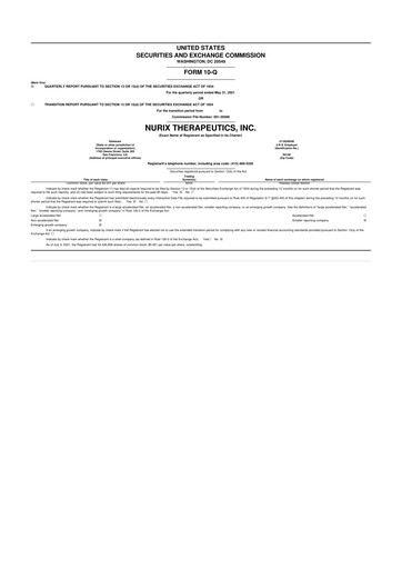 Thumbnail Nurix Therapeutics 10-Q Quarterly Report FY 