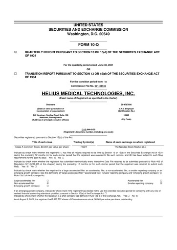 Miniature Solana Company 10-Q Rapport trimestriel  
