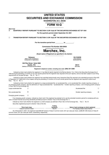 Thumbnail Marchex 10-Q Quarterly Report FY 