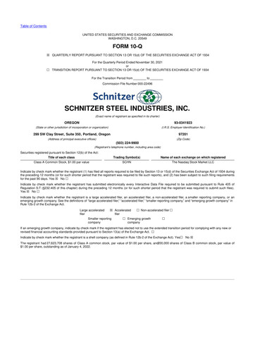 Thumbnail Radius Recycling 10-Q Quarterly Report FY2022 