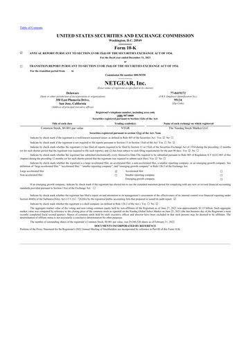 Thumbnail NETGEAR 10-K Annual Report 2021