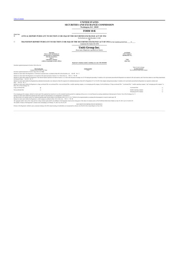 Thumbnail Uniti 10-K Annual Report 2021