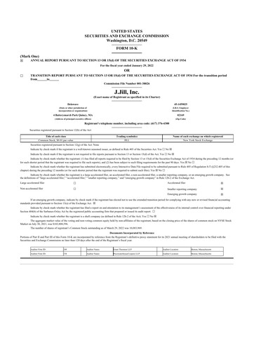 Thumbnail J.Jill
 10-K Annual Report 2021