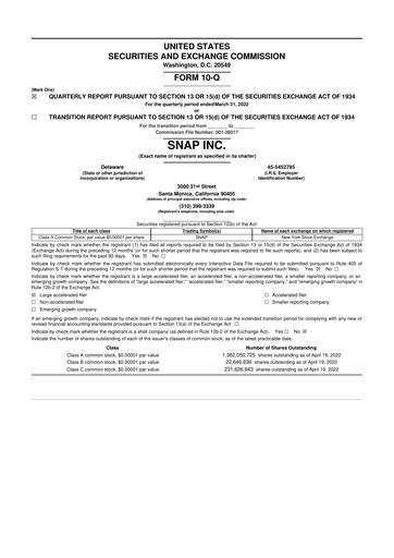 Thumbnail Snap 10-Q Quarterly Report FY2022 