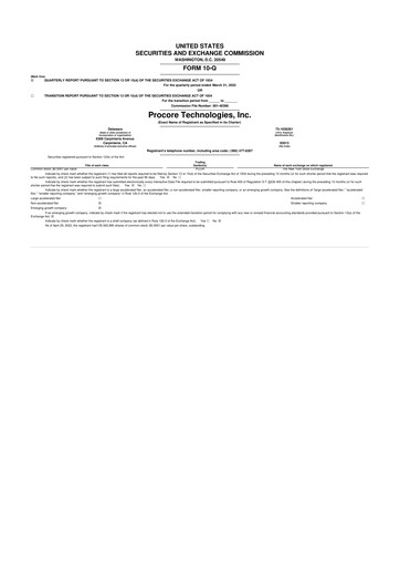 Vorschaubild Procore 10-Q Quartalsbericht 2022 