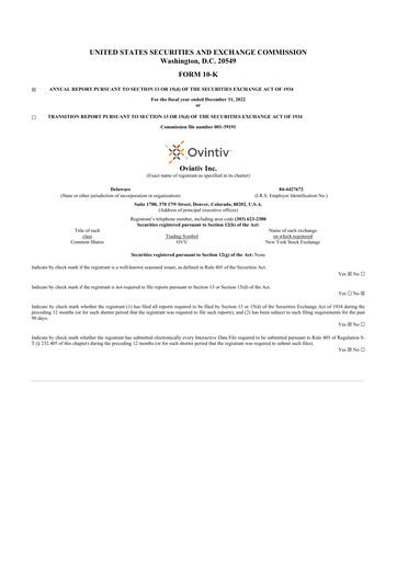 Thumbnail Ovintiv 10-K Annual Report 2022