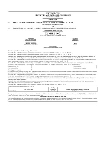 Thumbnail Zumiez 10-K Annual Report 2022