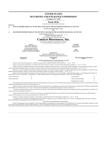 Miniature Gyre Therapeutics 10-K Rapport annuel 2022