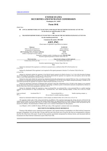 Thumbnail AXT Inc
 10-K Annual Report 2014