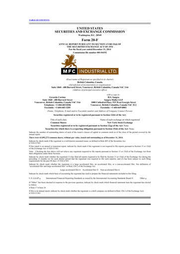 Thumbnail Scully Royalty 20-F Annual Report 