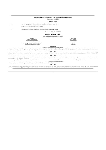 Thumbnail Clearway Energy
 10-Q Quarterly Report FY2015 
