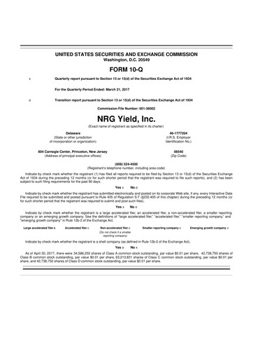 Thumbnail Clearway Energy
 10-Q Quarterly Report FY2017 