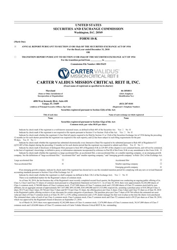 Thumbnail Sila Realty Trust 10-K Annual Report 2018