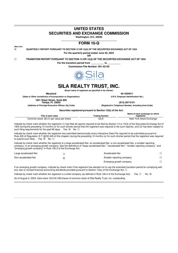 Thumbnail Sila Realty Trust 10-Q Quarterly Report FY2024 